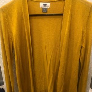 Old Navy yellow cardigan